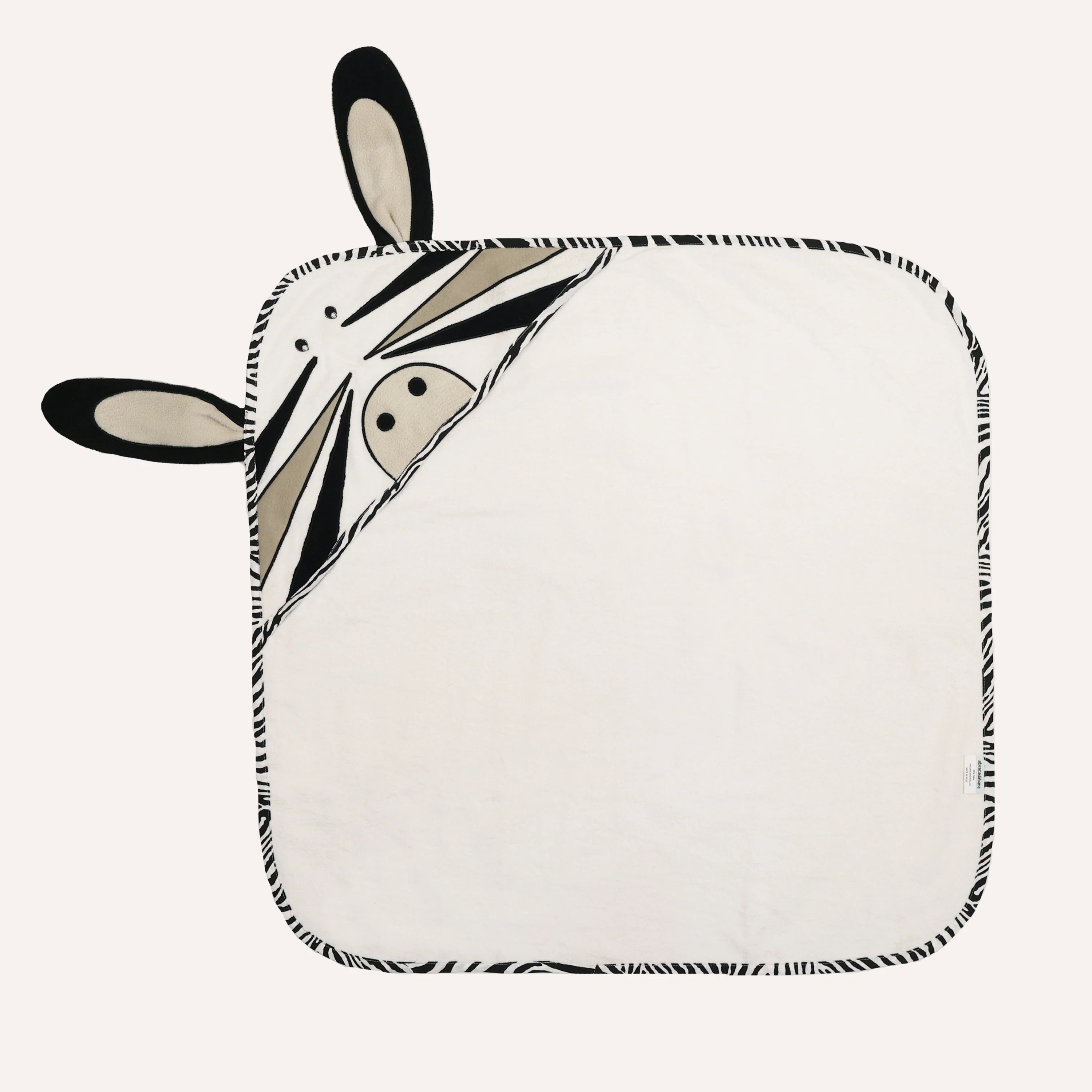 Abracadabra Hooded Towel with Two Face Washers Zebra