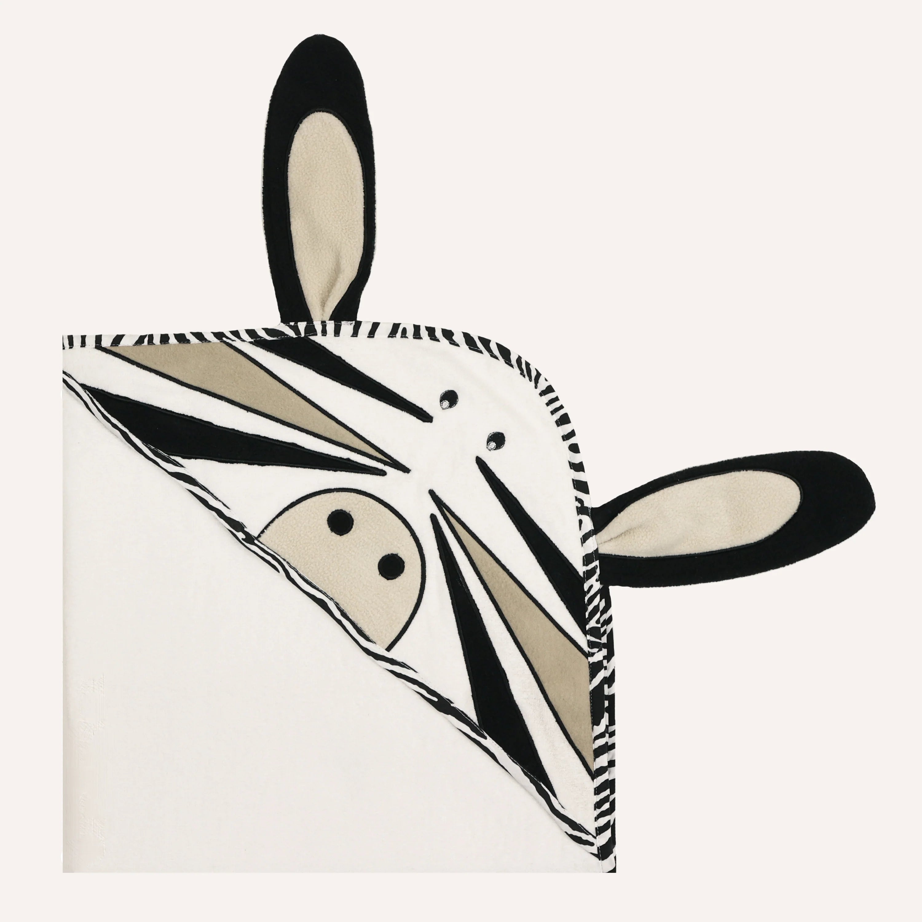 Abracadabra Hooded Towel with Two Face Washers Zebra