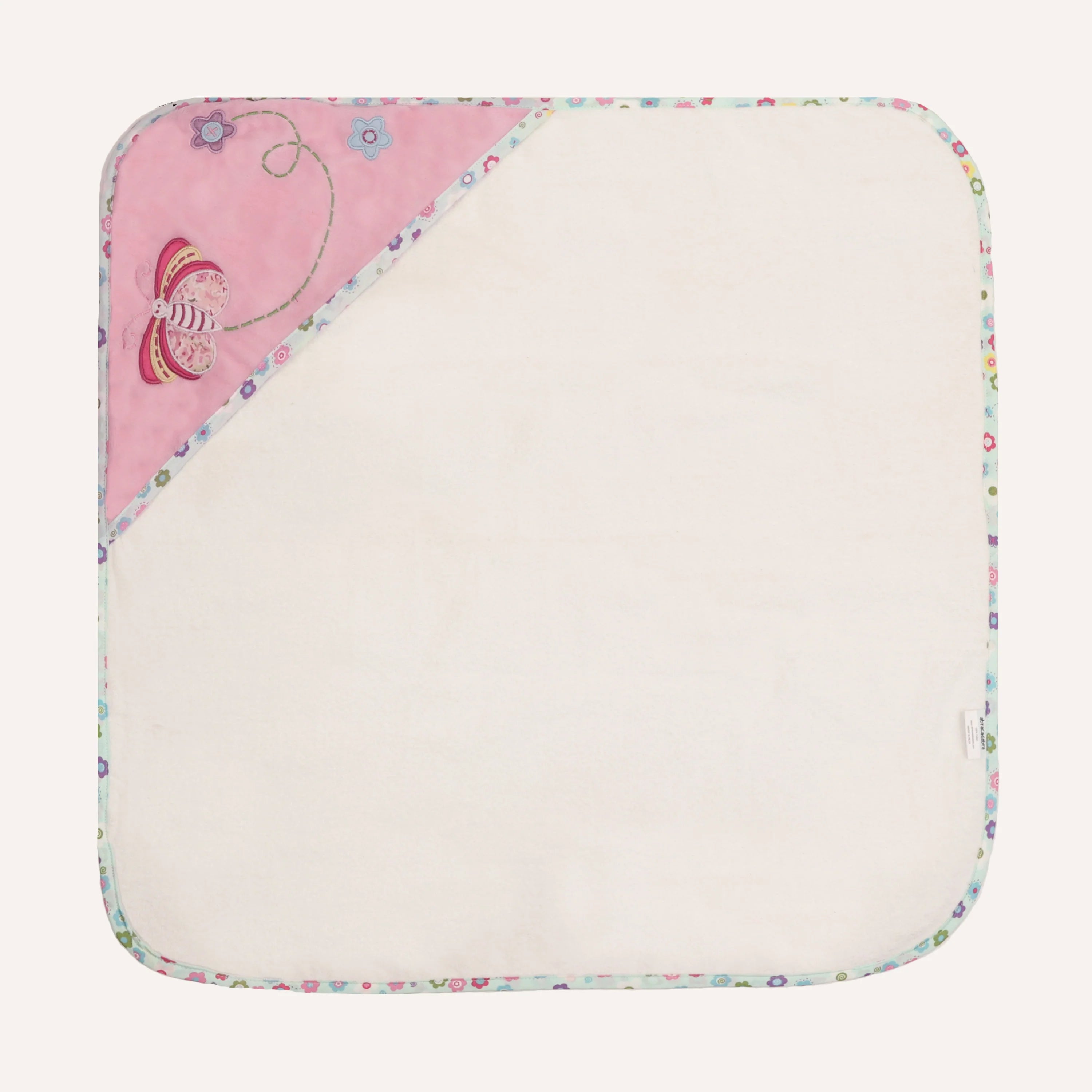 Abracadabra Hooded Towel with Two Face Washers Papillon