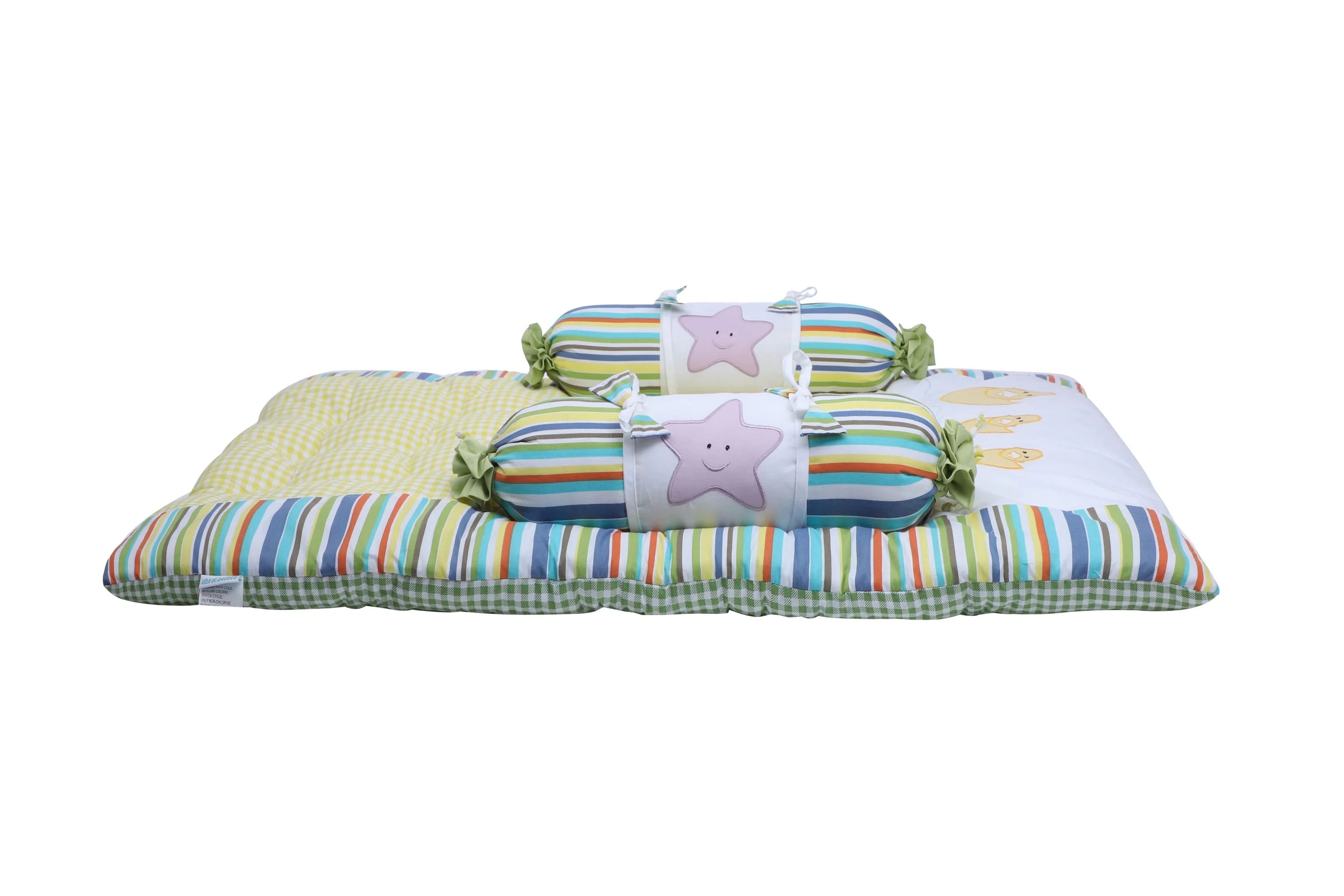 Abracadabra Gadda Set with Two bolsters - One Two Three