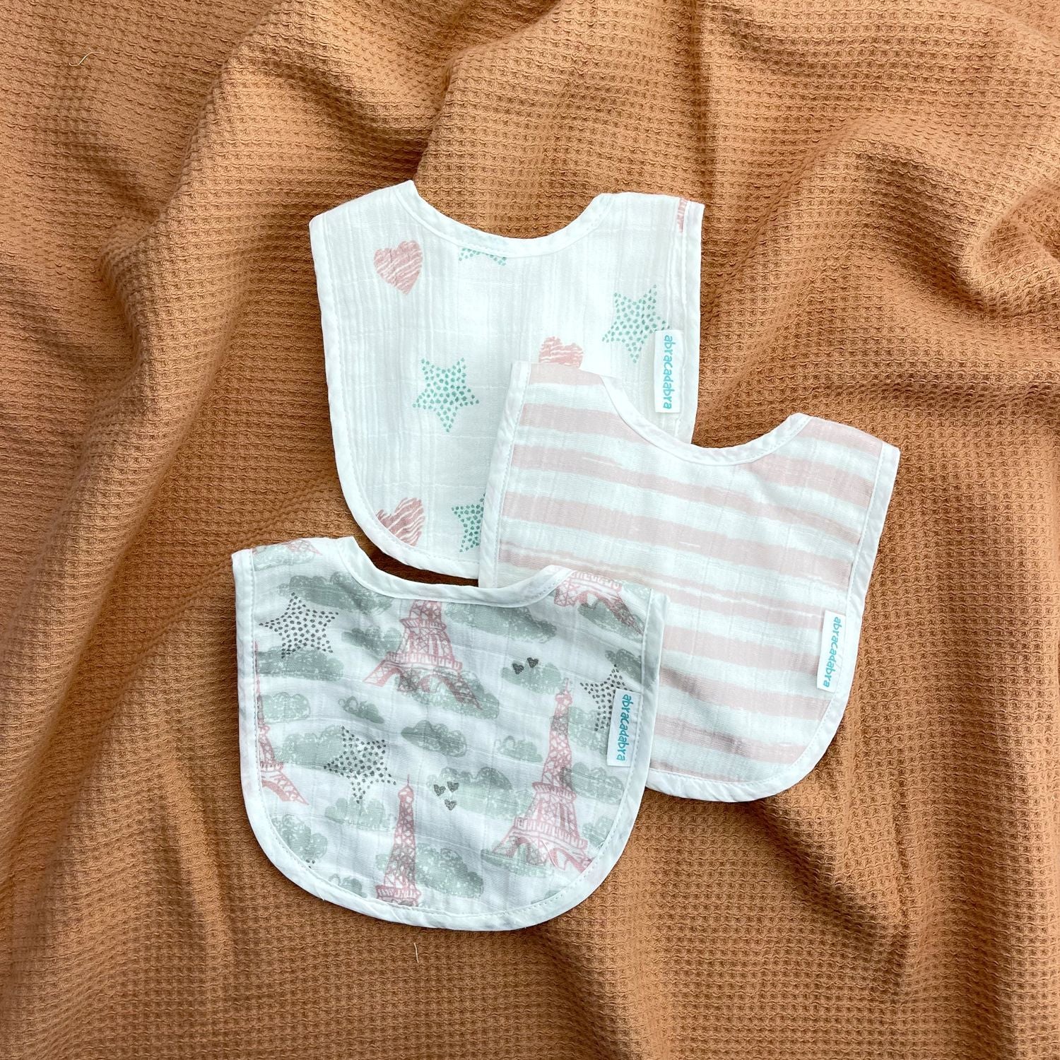 Abracadabra Muslin Bibs Eiffel Tower