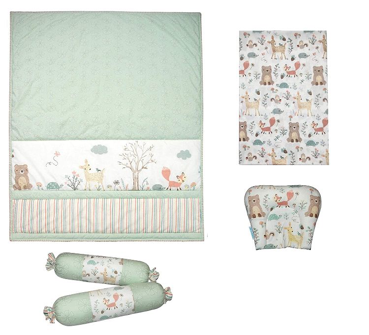 Abracadabra Six Piece Cot Bedding Set - Bambi & Friends