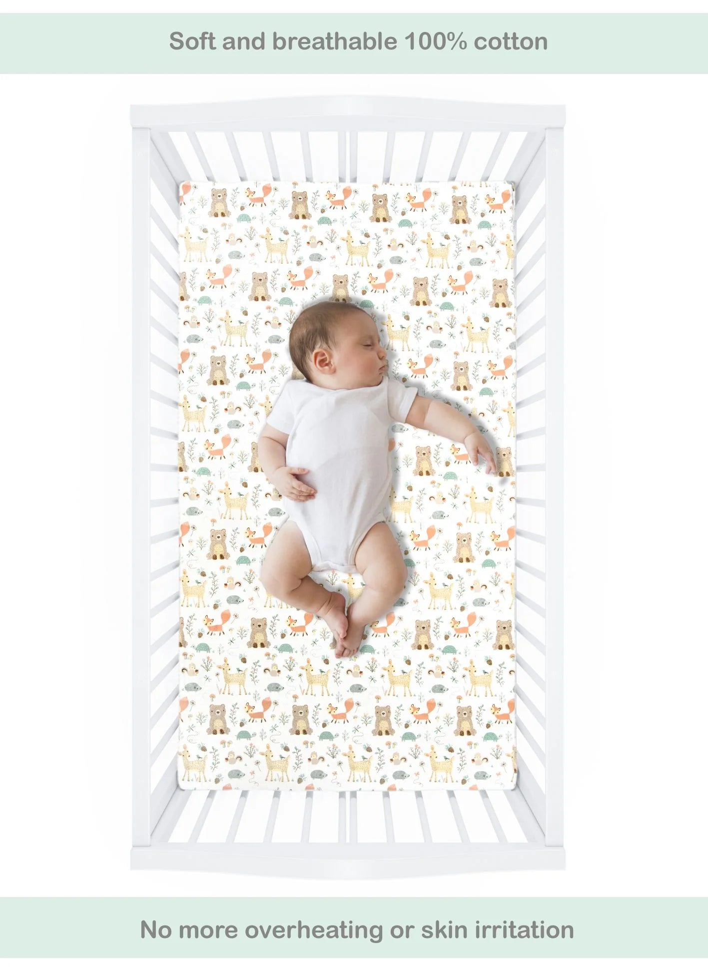 Abracadabra Flat Sheet (Set of Two) Bambi & Friends