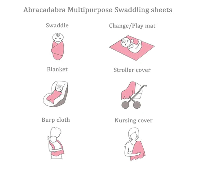 Abracadabra Swaddles (Set of 3) Bambi & Friends