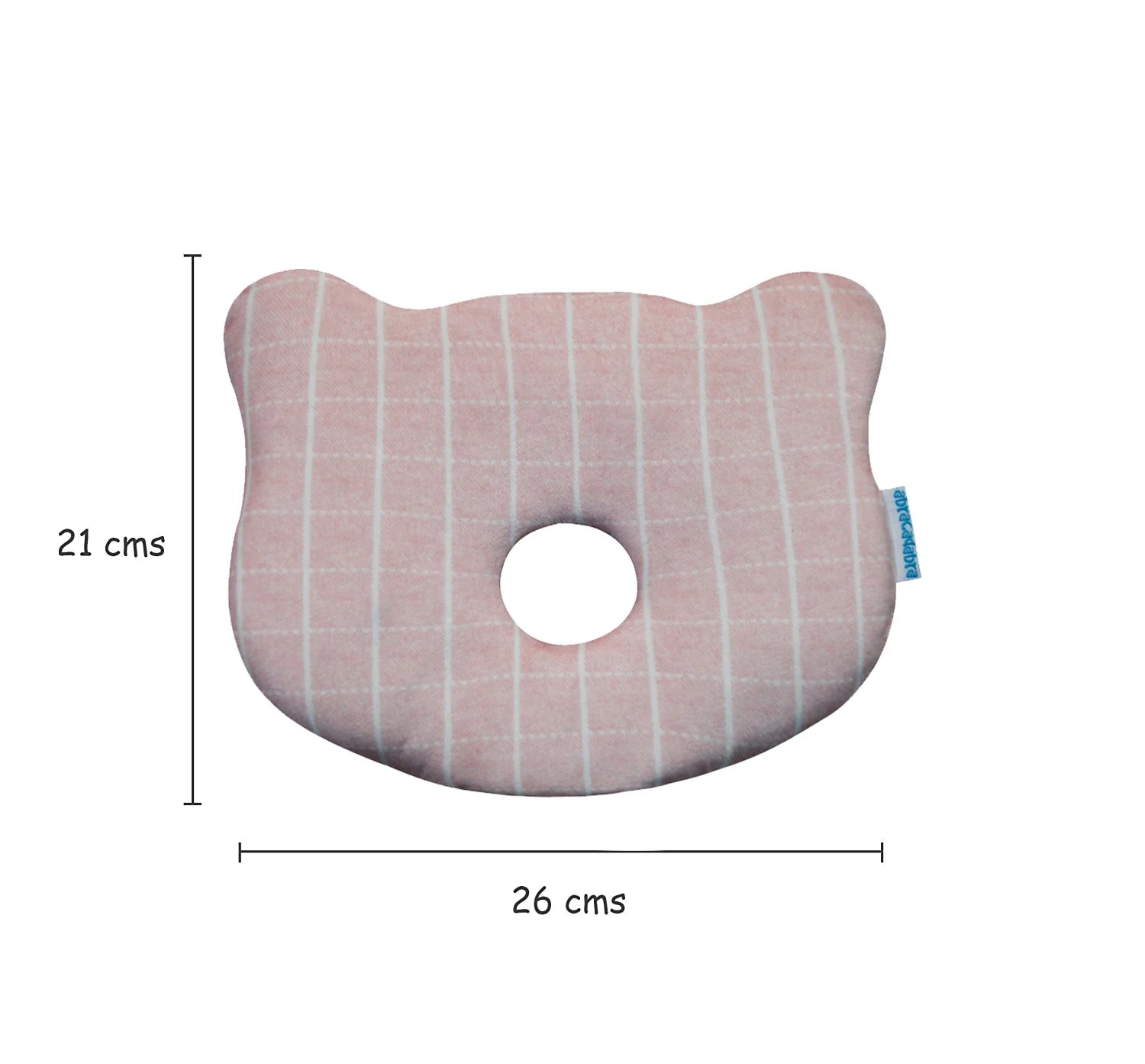 Abracadabra Memory Foam Pillow Pink Check