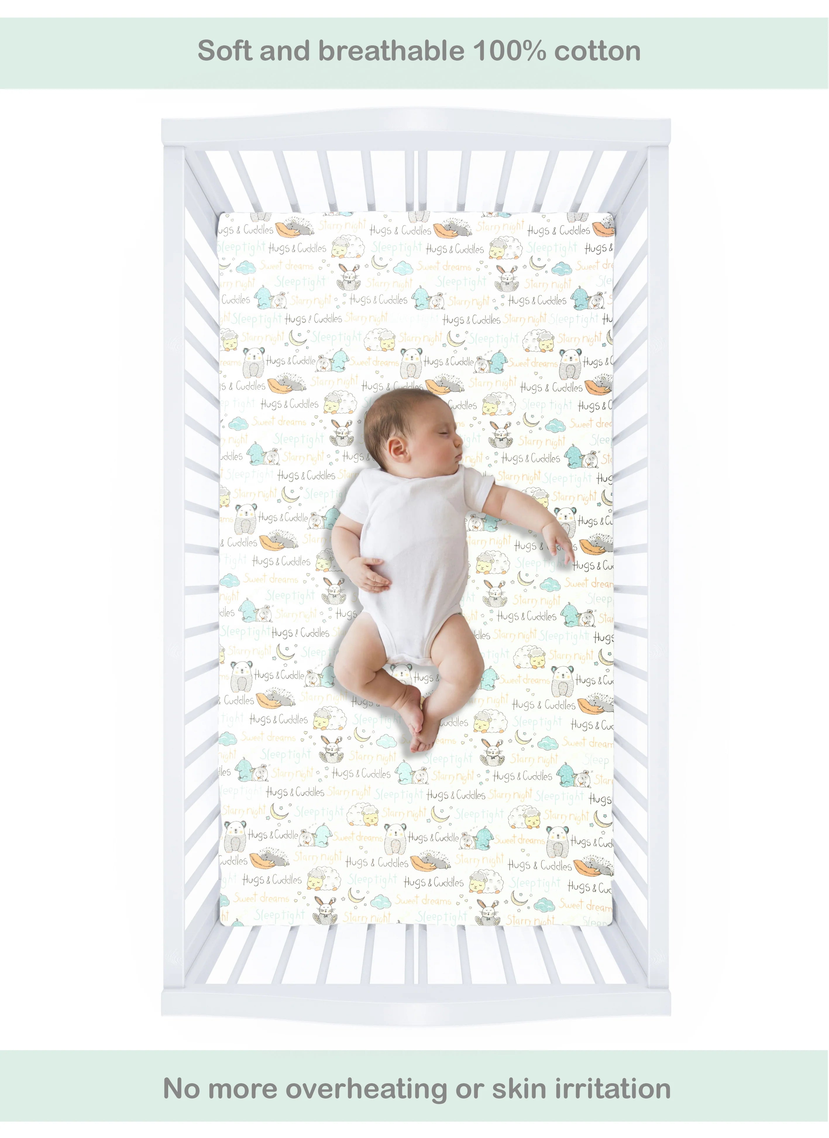 Abracadabra Flat Sheet (Set of Two) Sleepy Friends