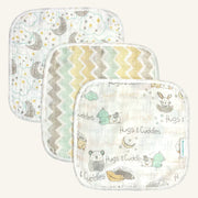 Abracadabra Muslin Wipes (Set of 3) - Sleepy Friends