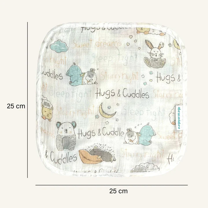 Abracadabra Muslin Wipes (Set of 3) - Sleepy Friends