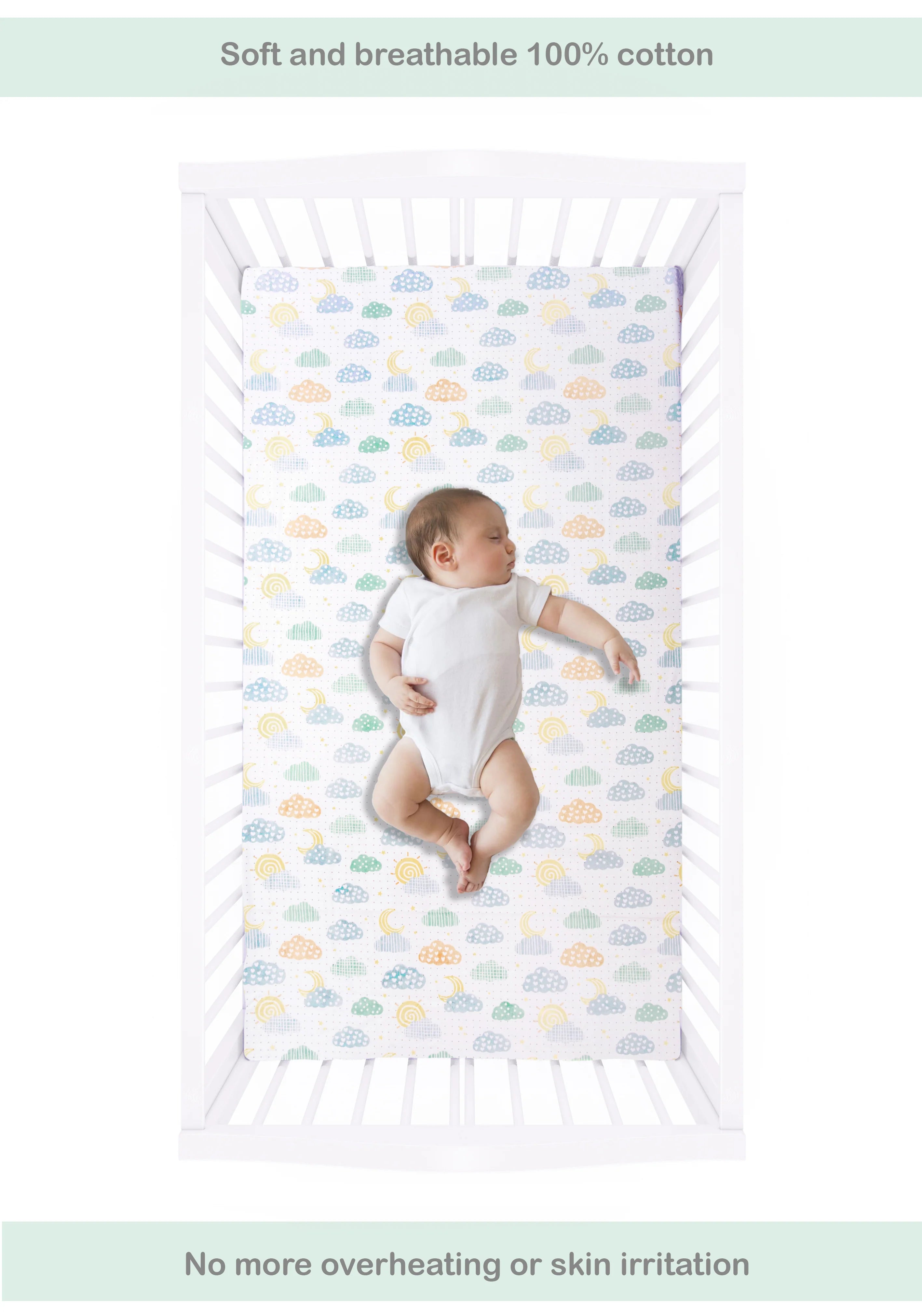 Abracadabra Flat Sheet (Set of Two) Lost in Clouds
