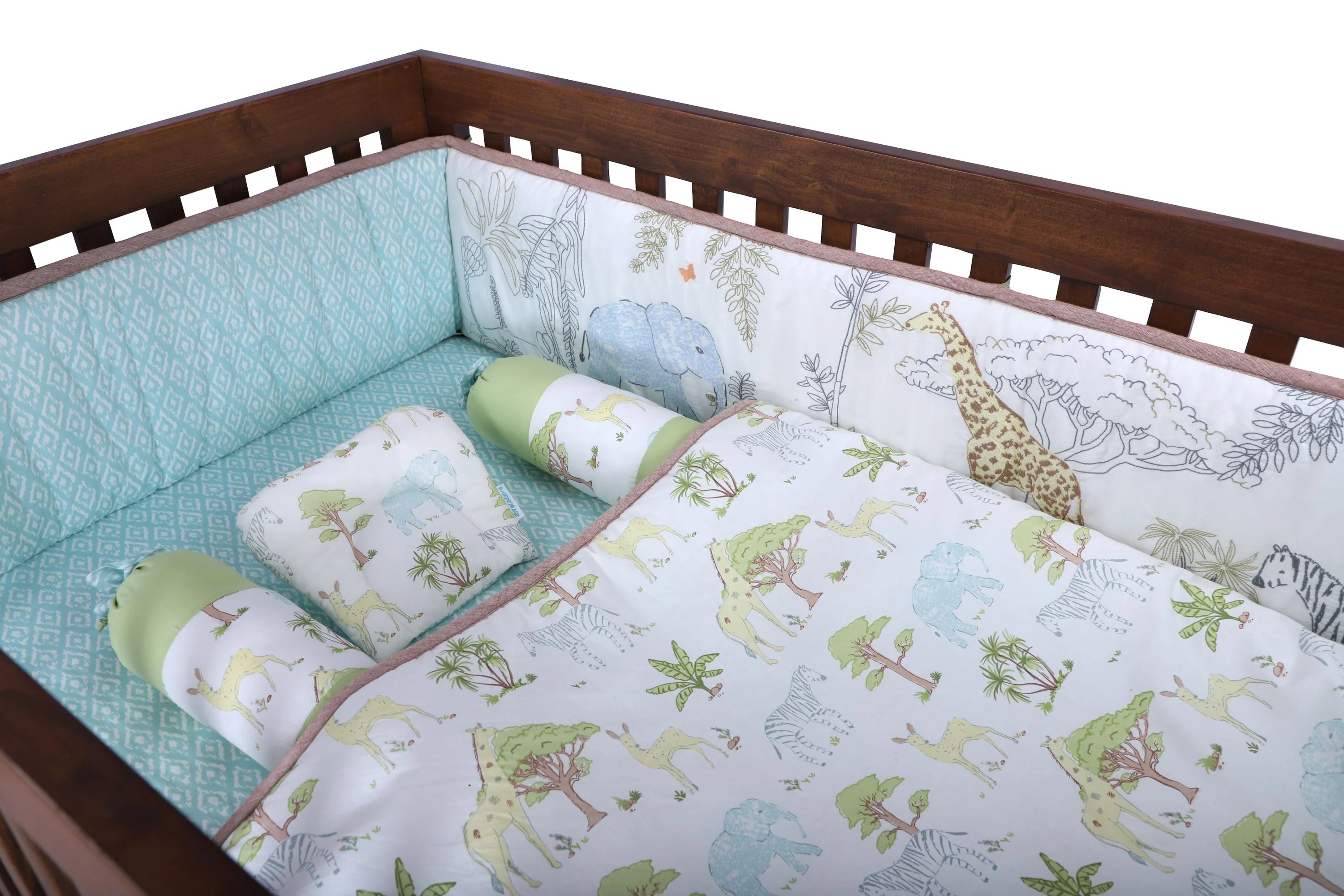 Abracadabra Six Piece Cot Bedding Set - Savanna
