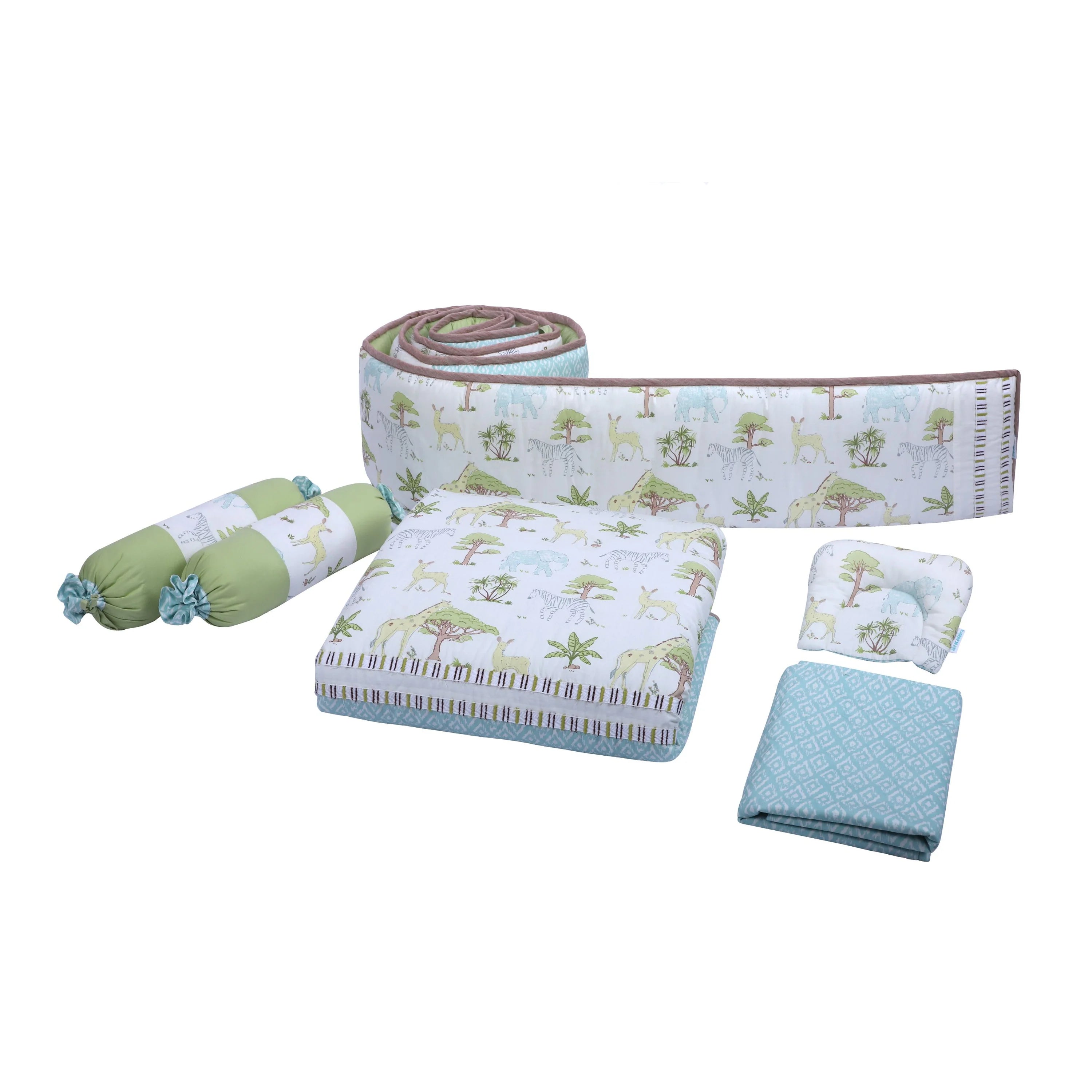 Abracadabra Six Piece Cot Bedding Set - Savanna