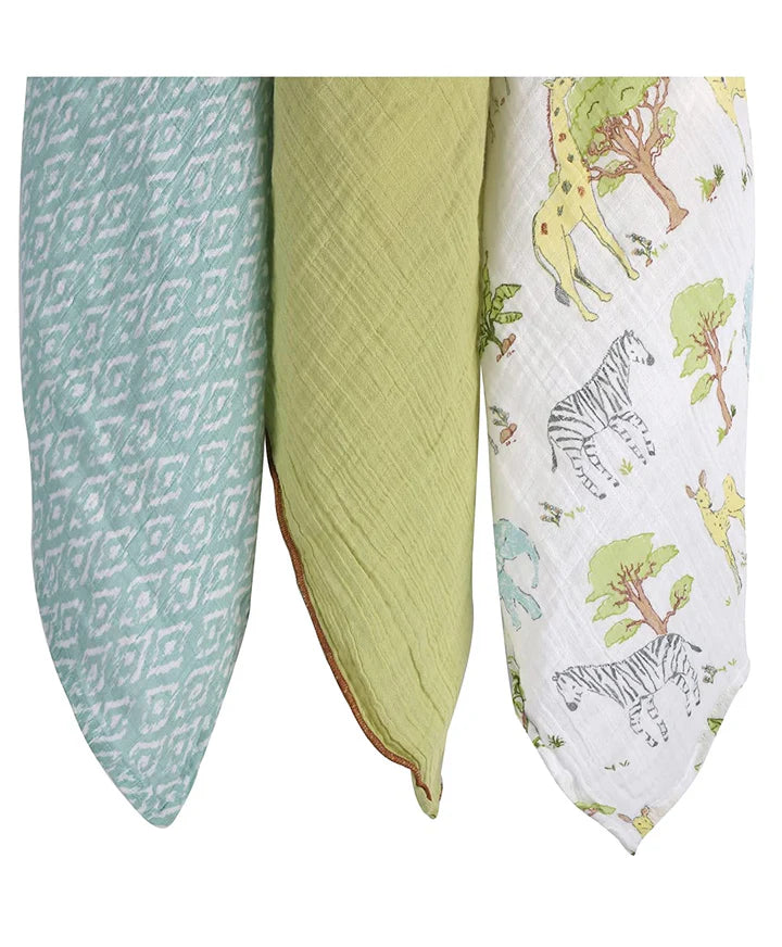 Abracadabra Swaddles (Set of 3) Savanna