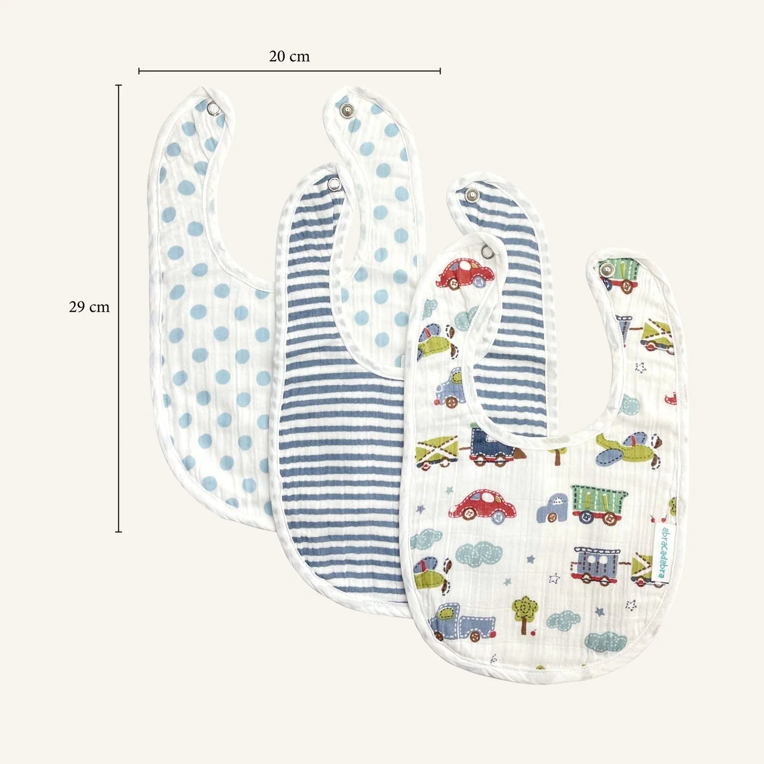 Abracadabra Muslin Bibs Transport