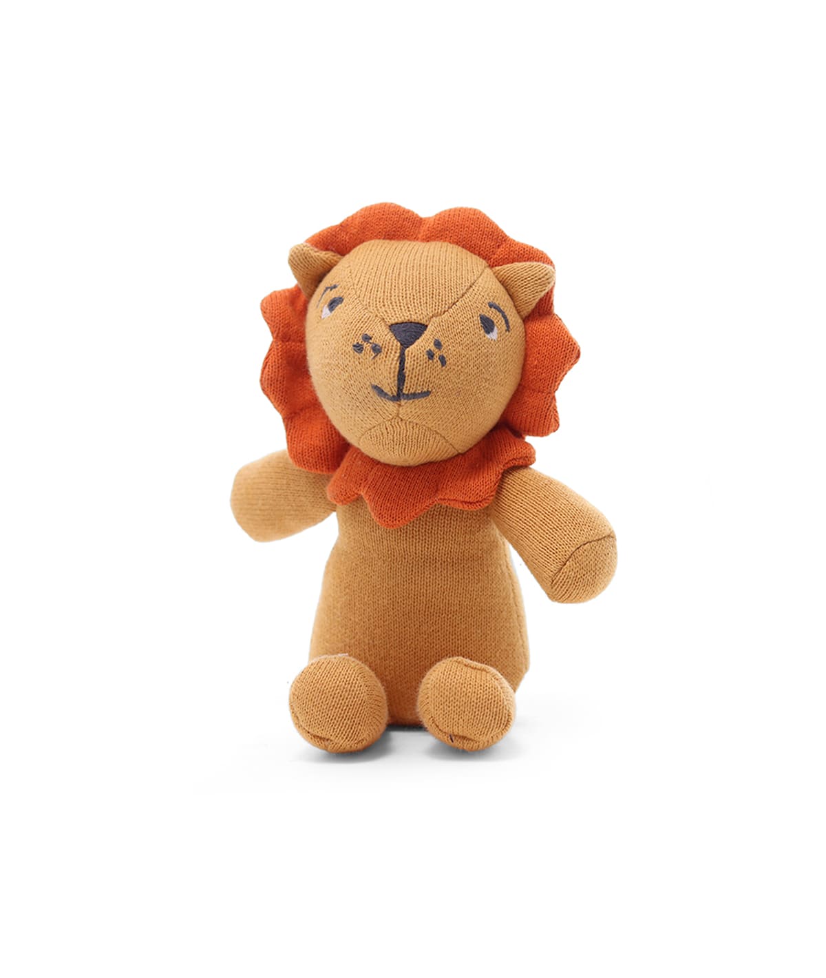 Leo Gift Basket (Set of Four pcs - Storage Basket, Knitted Baby Blanket, Soft Toy, and Rattle)