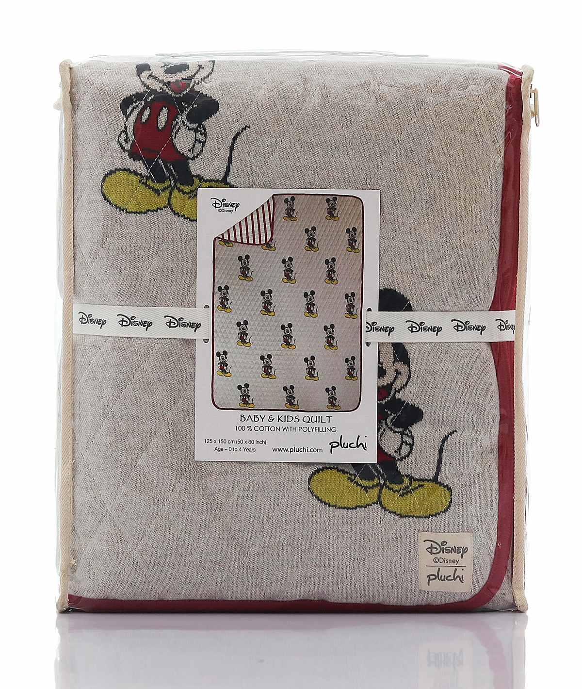 Mickey Cotton Knitted Quilted Blanket for Babies & Kids