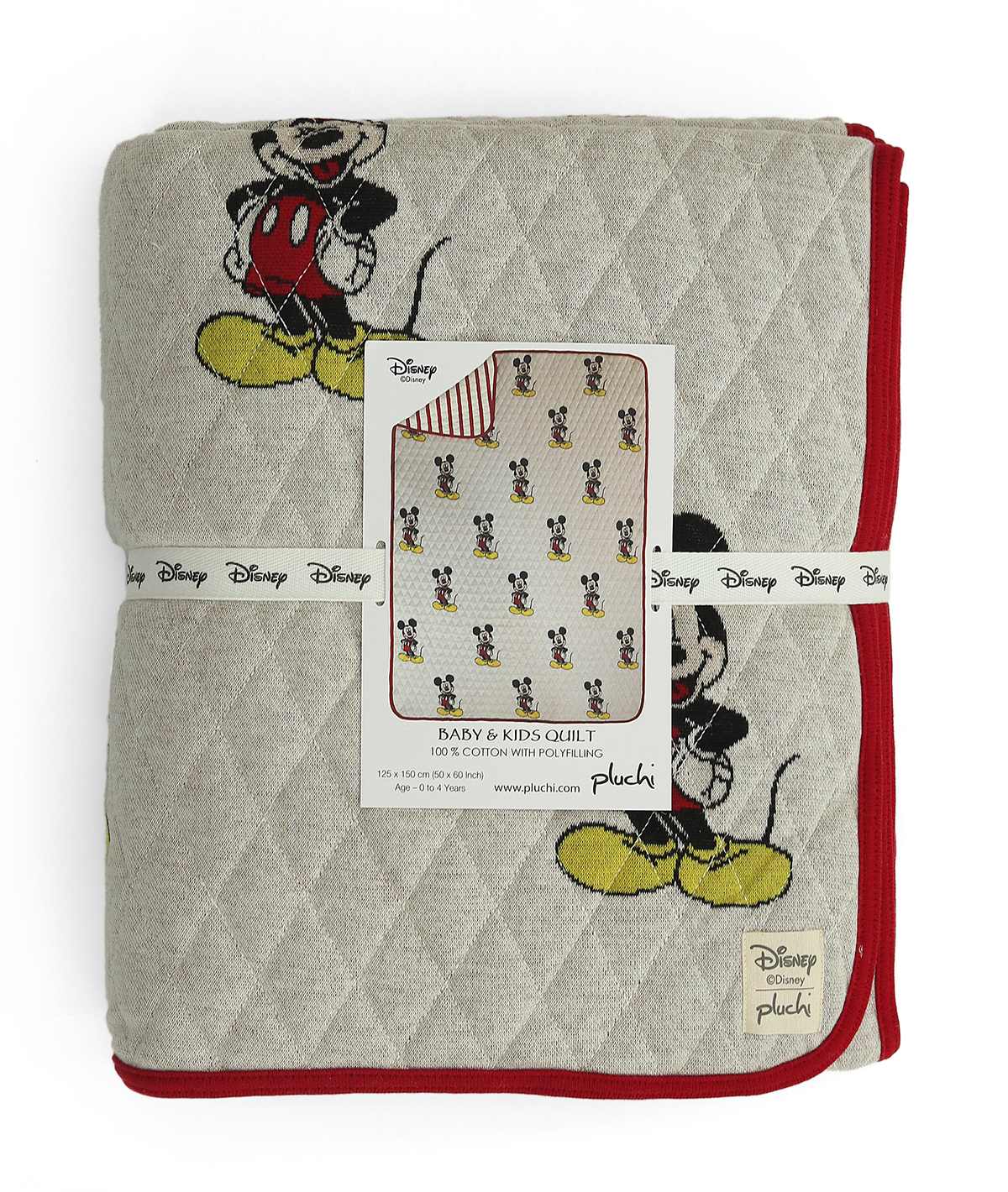 Mickey Cotton Knitted Quilted Blanket for Babies & Kids