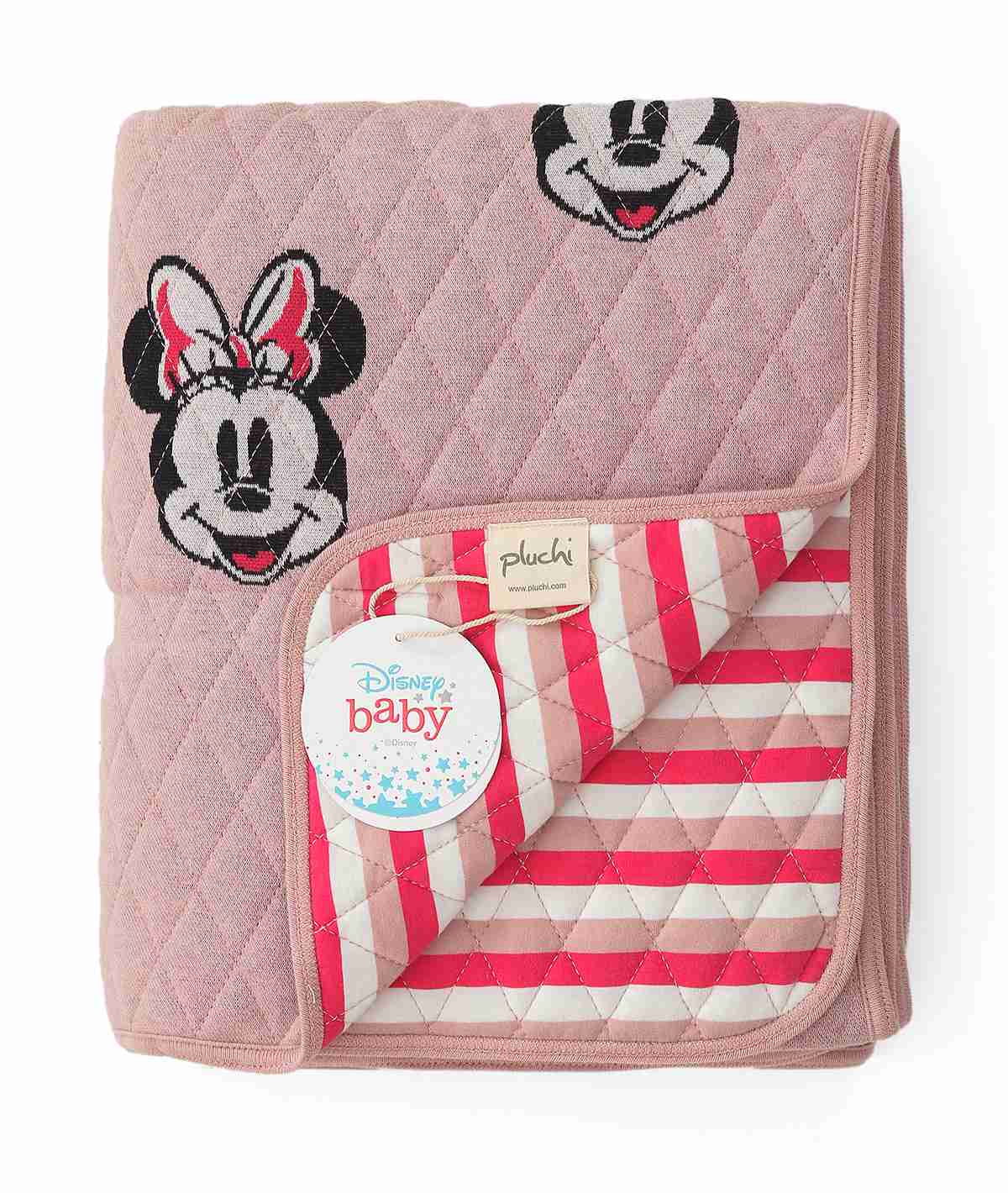 Minnie Cotton Knitted Quilted Blanket for Babies & Kids
