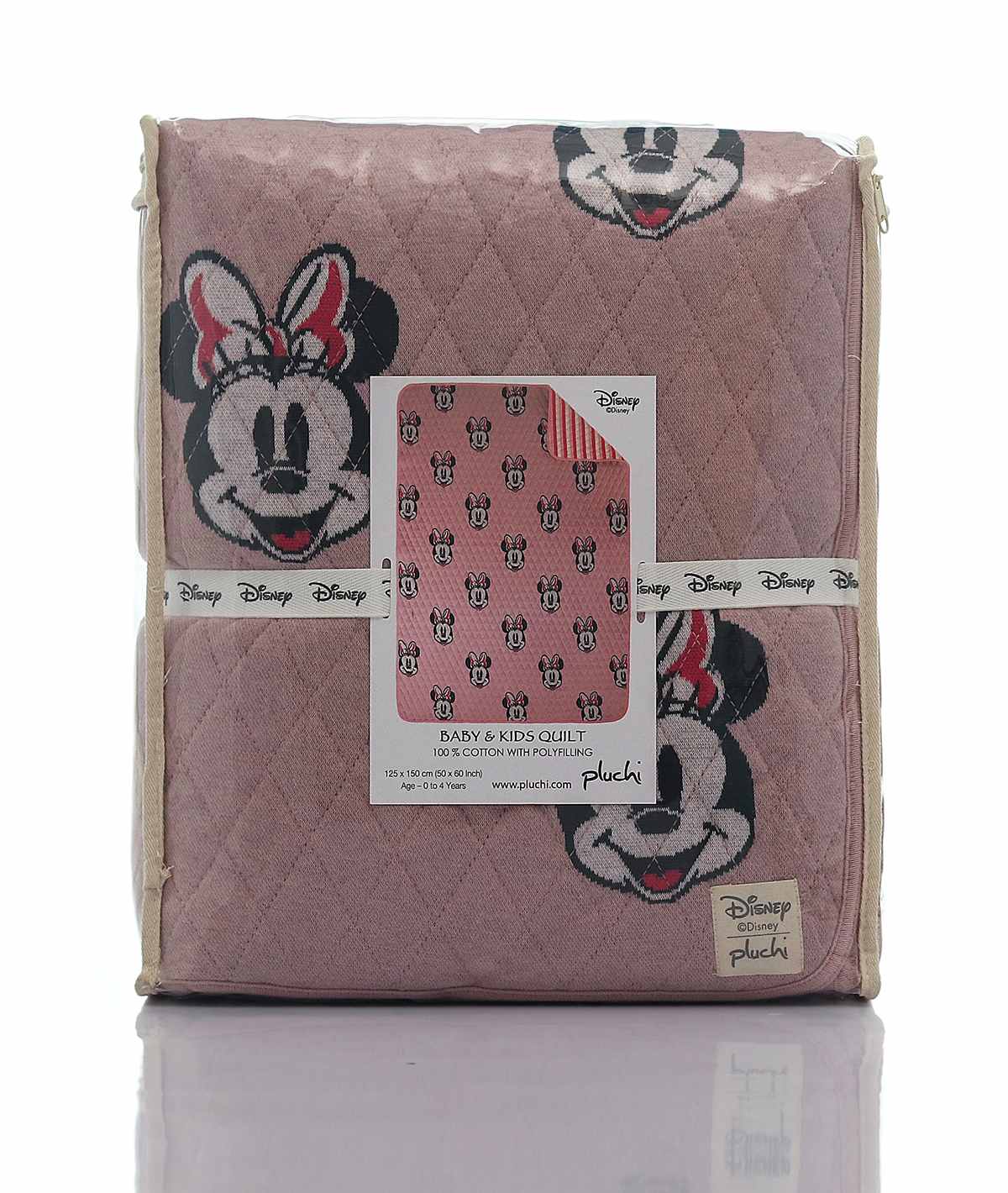 Minnie Cotton Knitted Quilted Blanket for Babies & Kids