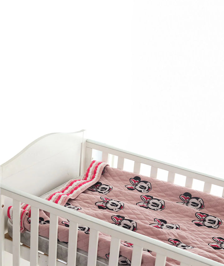 Minnie Cotton Knitted Quilted Blanket for Babies & Kids