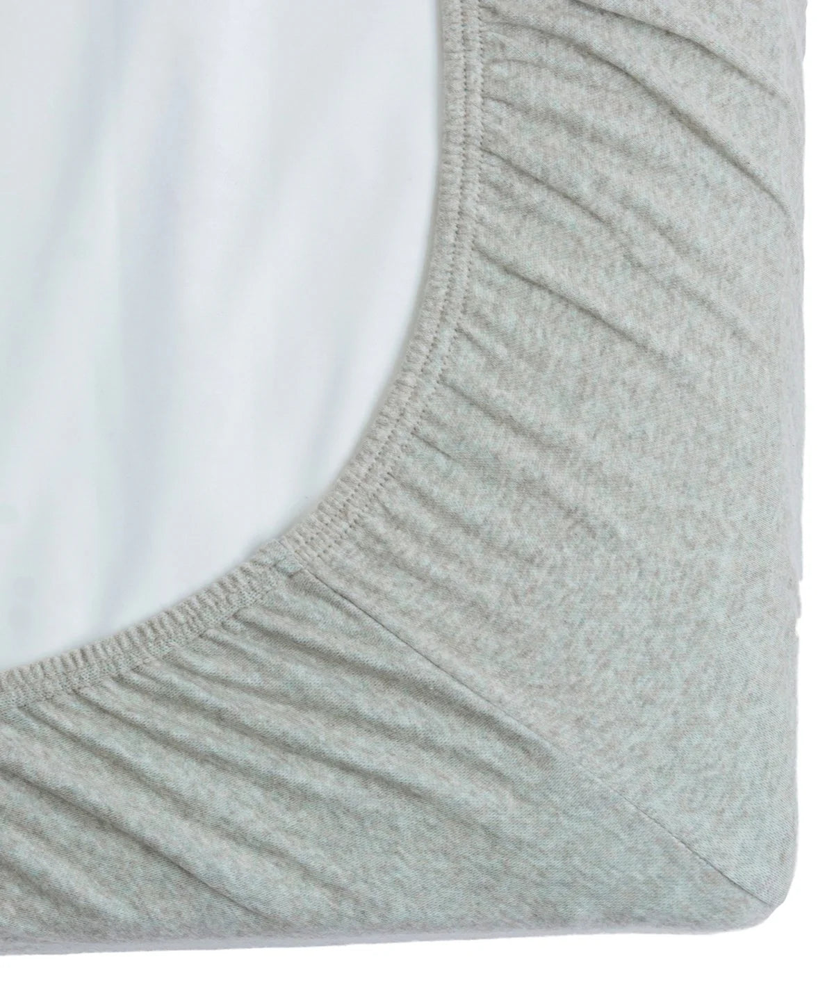 Alphabet Vanilla Grey Cotton Knitted Cot Sheet & Pillow Set for Babies