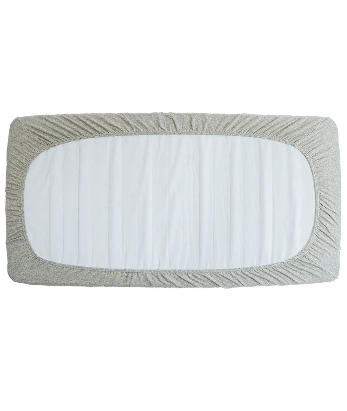 Alphabet Vanilla Grey Cotton Knitted Cot Sheet & Pillow Set for Babies