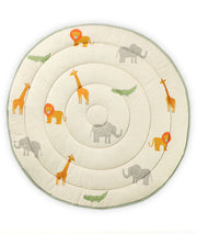 Wild Safari Natural Multi Cotton Knitted Quilted Playmat for Babies