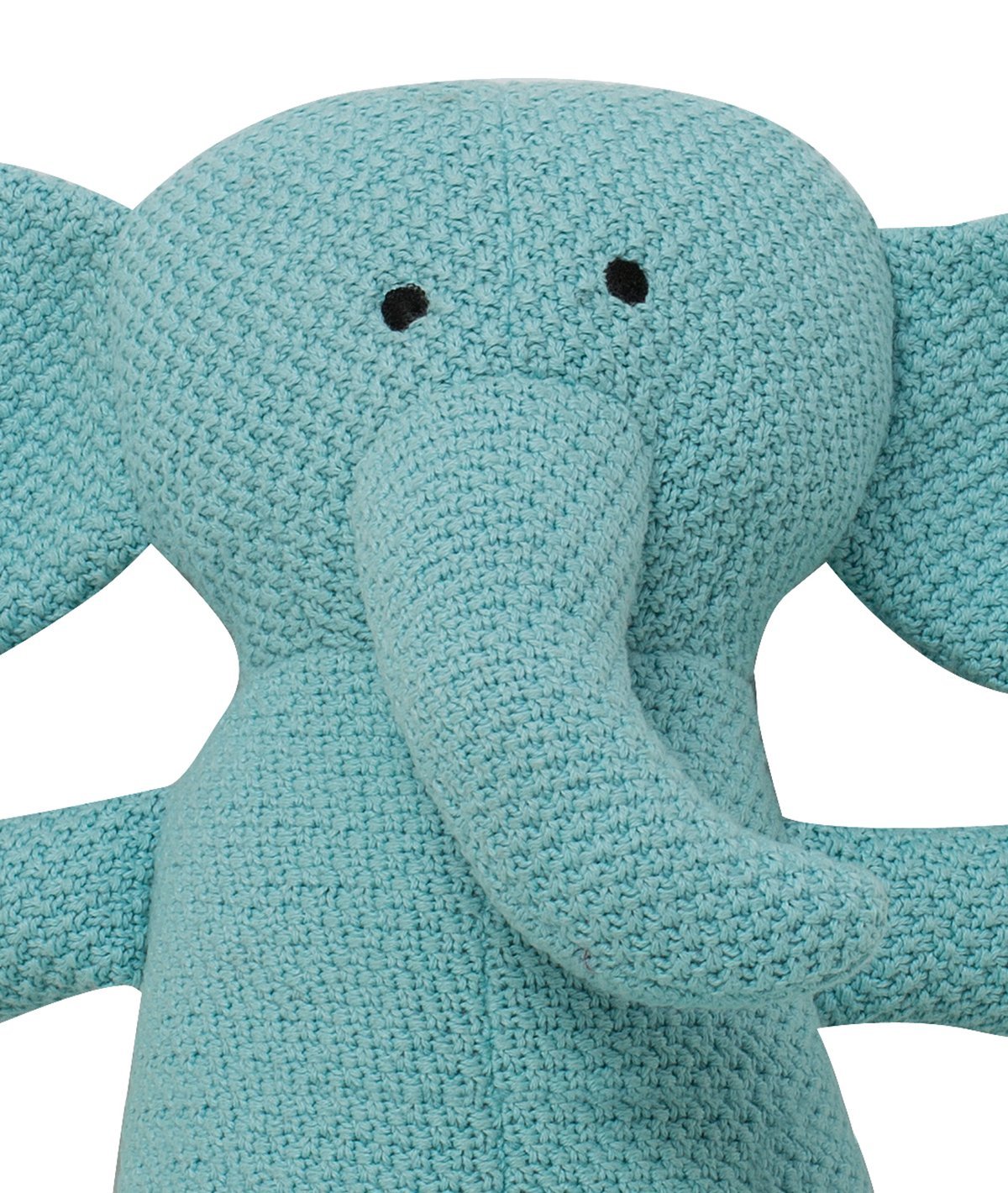 Little Ganesha - Pearl Aqua Cotton Knitted Stuffed Soft Toy for Babies / Kids