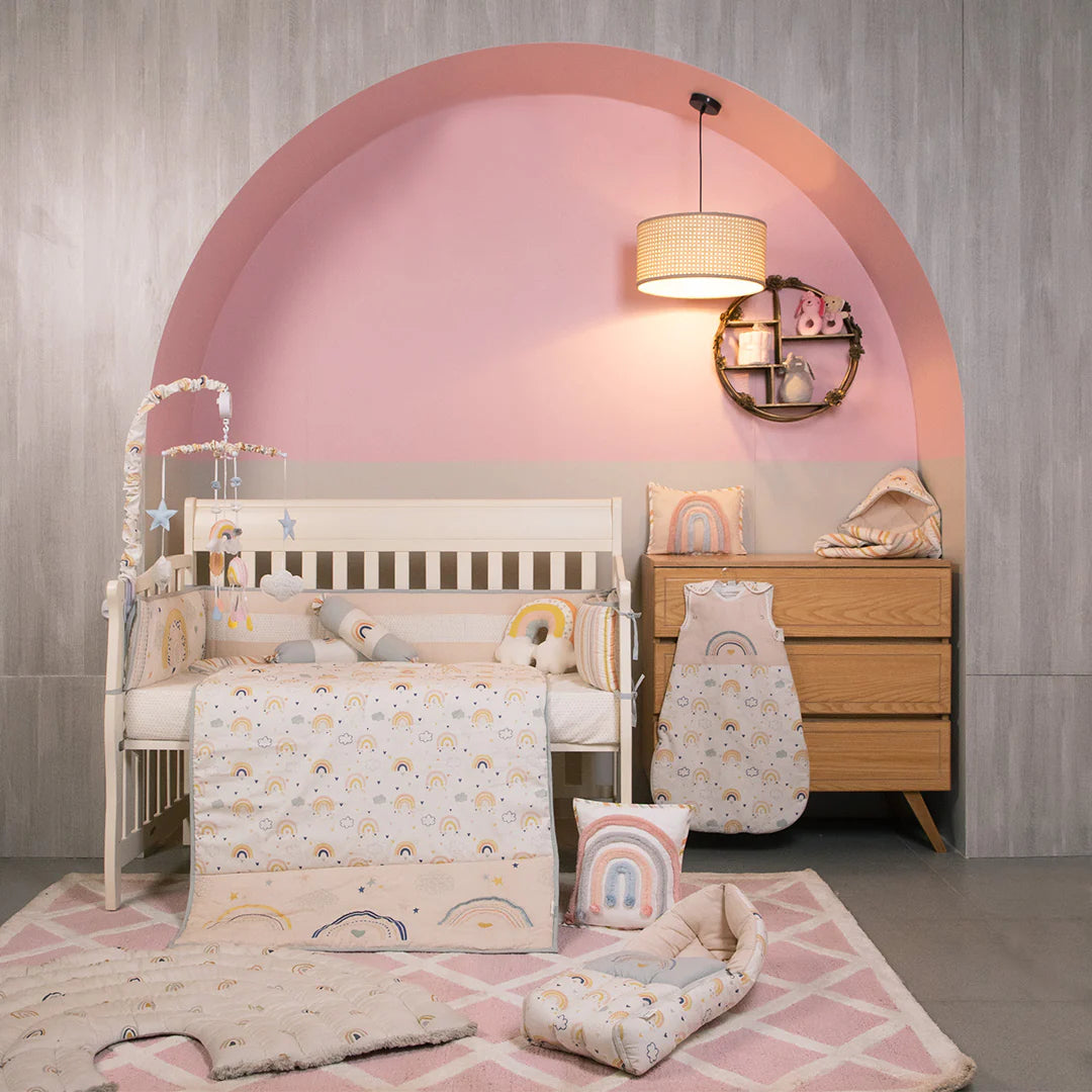 Abracadabra Six Piece Cot Bedding Set - Rainbow