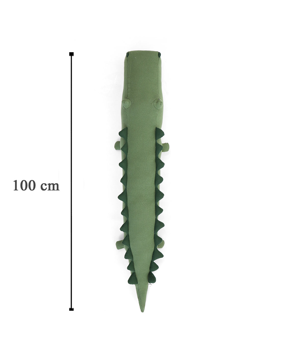 Jaws Crocodile Cotton Knitted Stuffed Soft Toy (Fusion Mint, Bermuda Green & Shell)