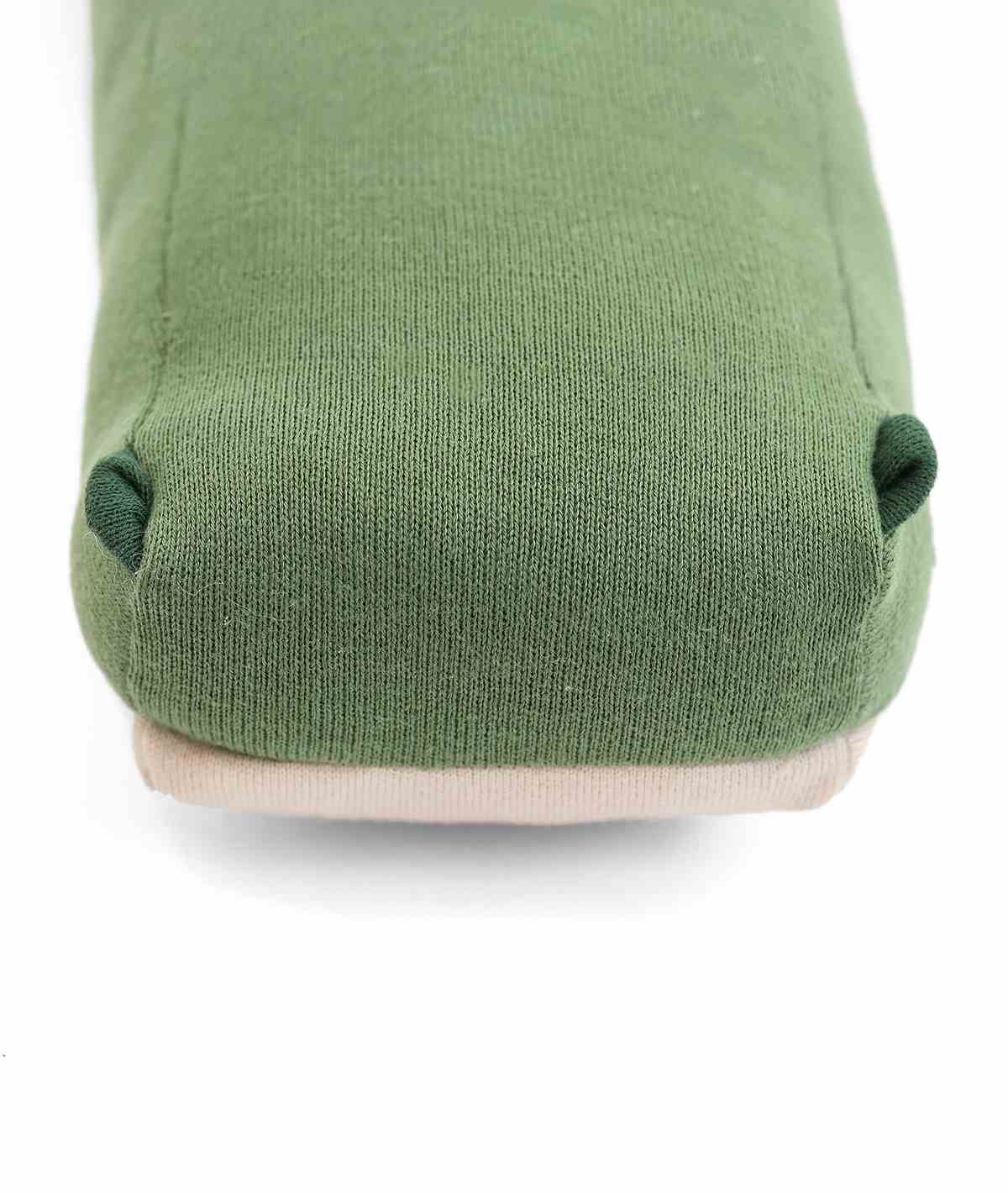 Jaws Crocodile Cotton Knitted Stuffed Soft Toy (Fusion Mint, Bermuda Green & Shell)