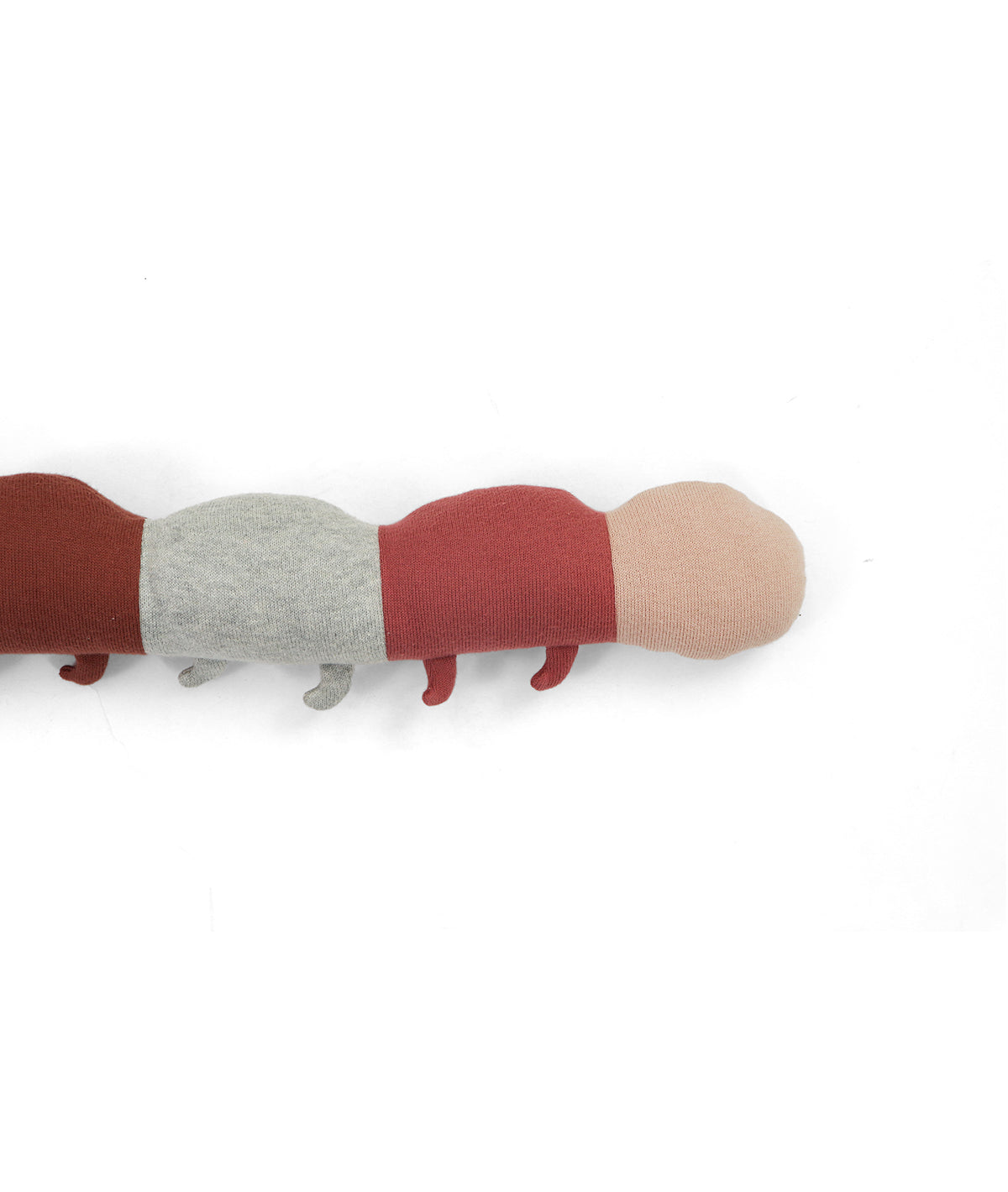 Caterpillar Cotton Knitted Stuffed Soft Toy (Multi Color)