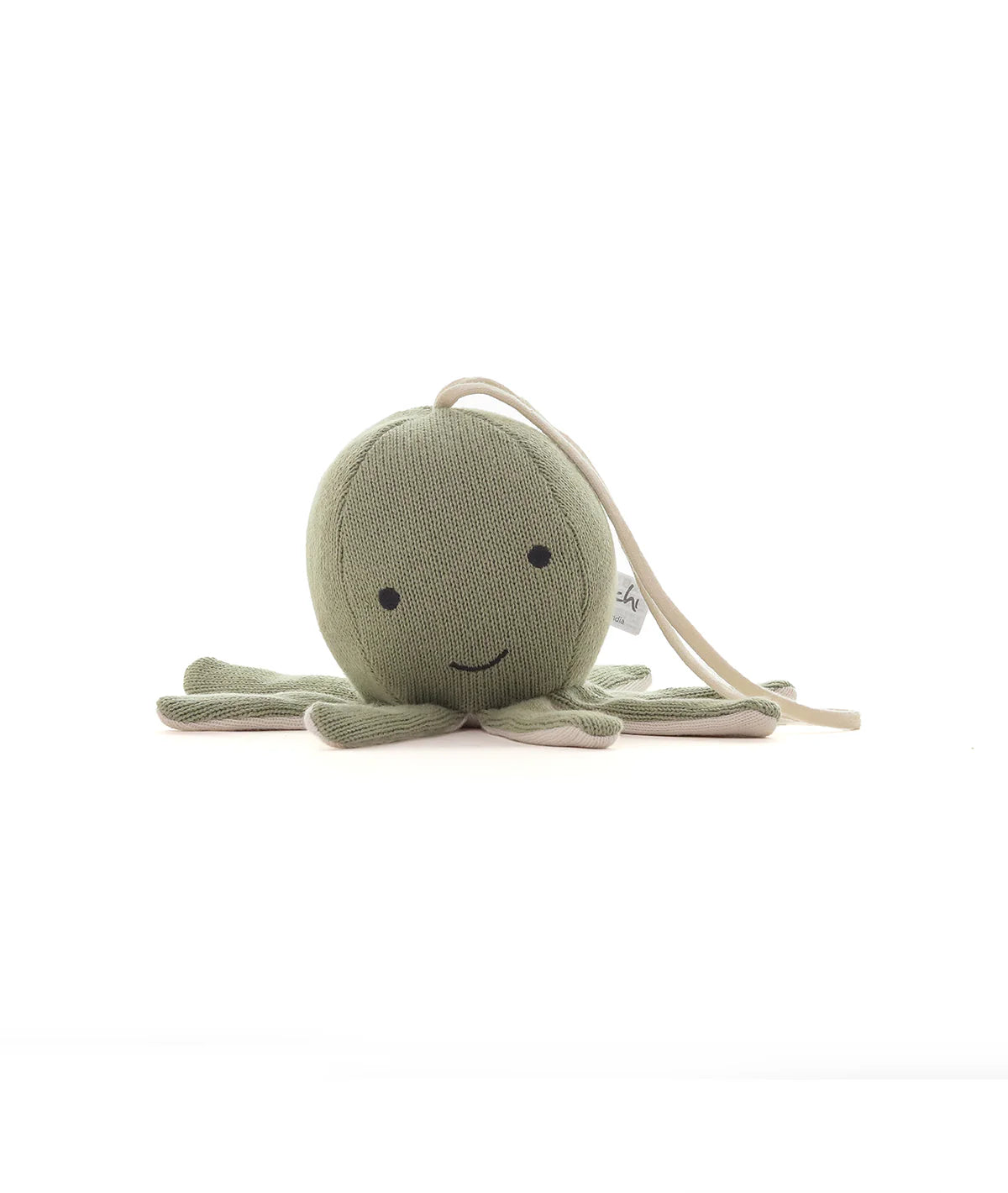 Ozy Octopus Cotton Knitted Stuffed Soft Musical Toy (Desert Sage)