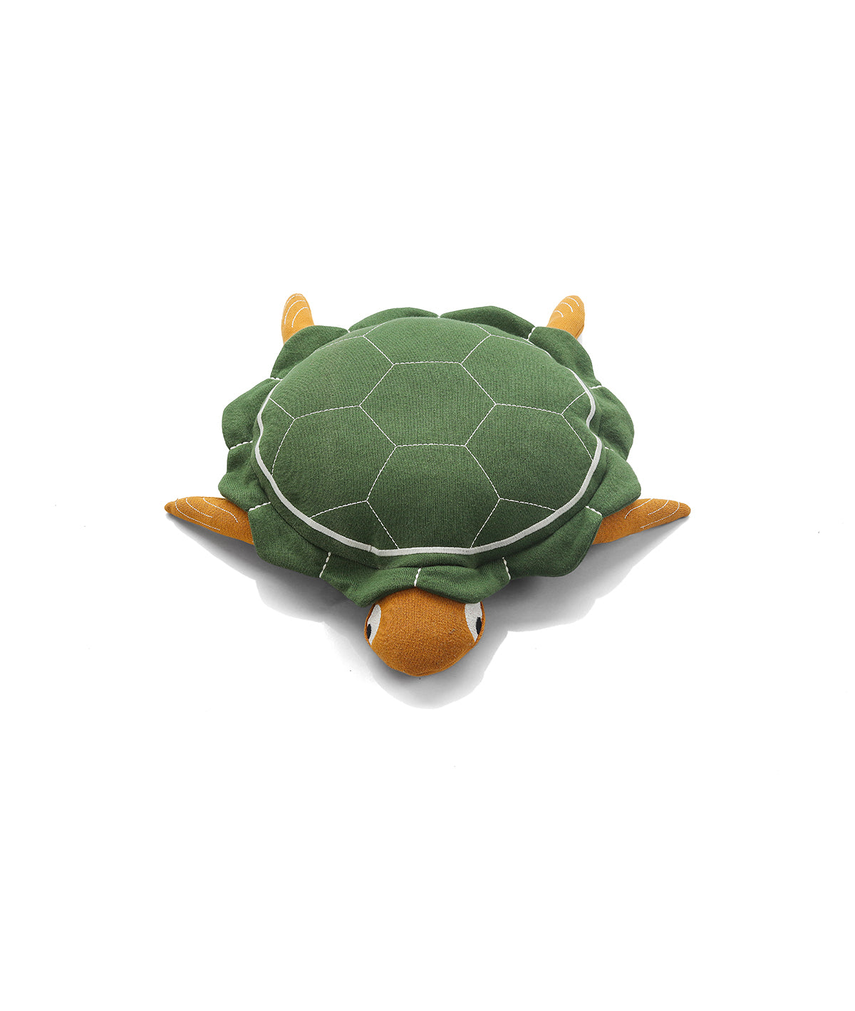 Mack The Tortoise - Cotton Knitted Stuffed Pillow for Babies (Green)