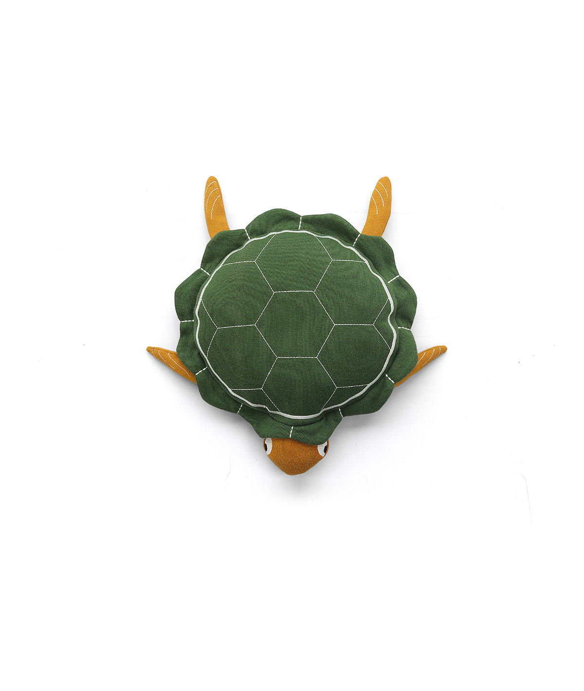 Mack The Tortoise - Cotton Knitted Stuffed Pillow for Babies (Green)