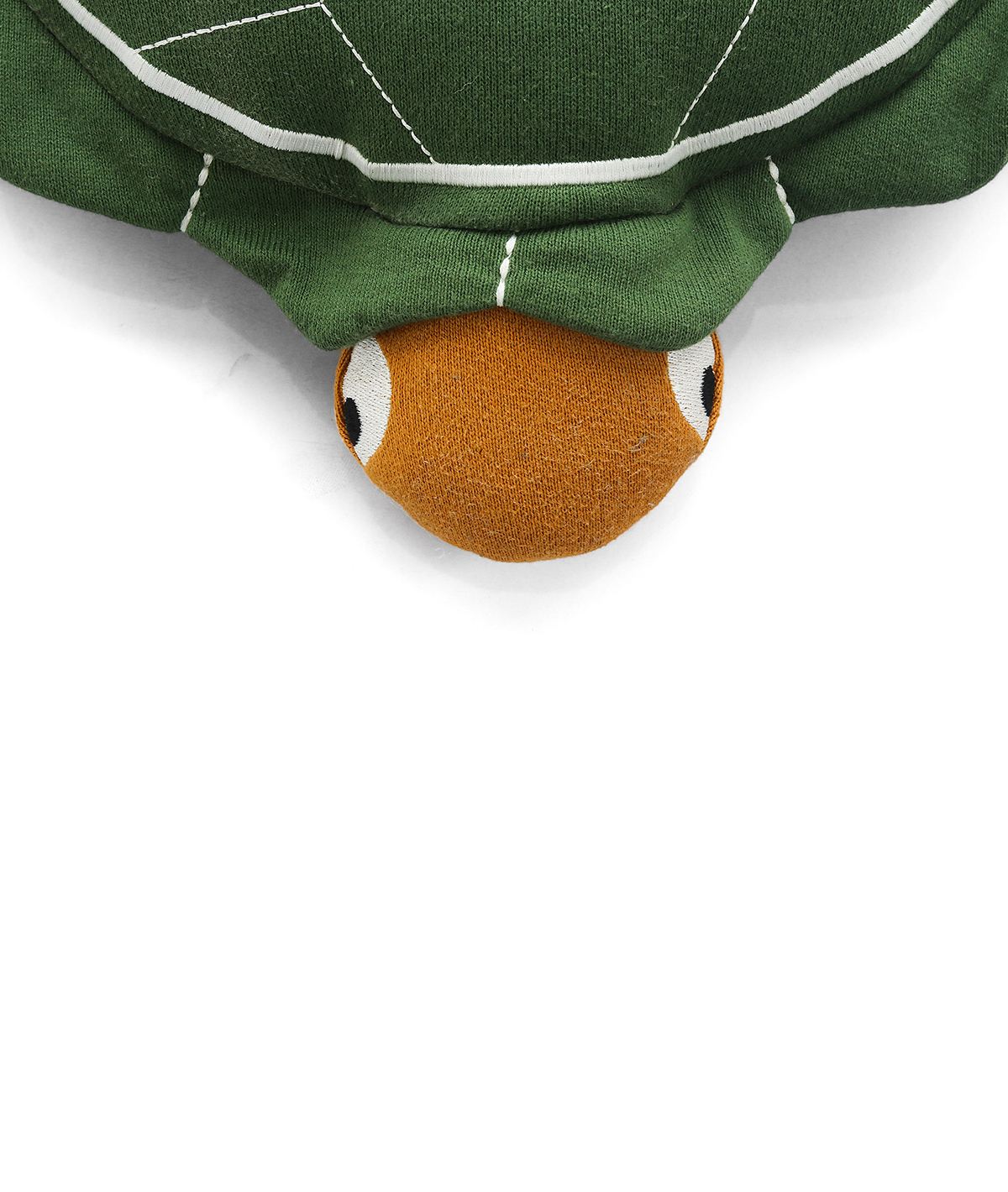 Mack The Tortoise - Cotton Knitted Stuffed Pillow for Babies (Green)