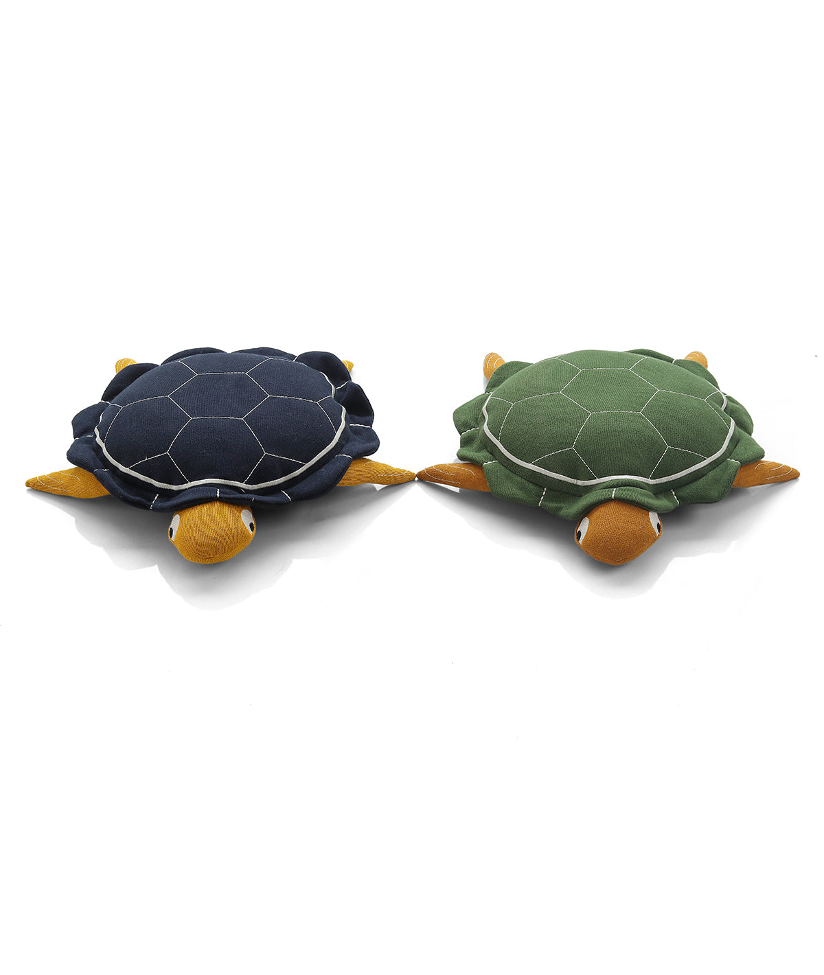 Mack The Tortoise - Cotton Knitted Stuffed Pillow for Babies (Green)