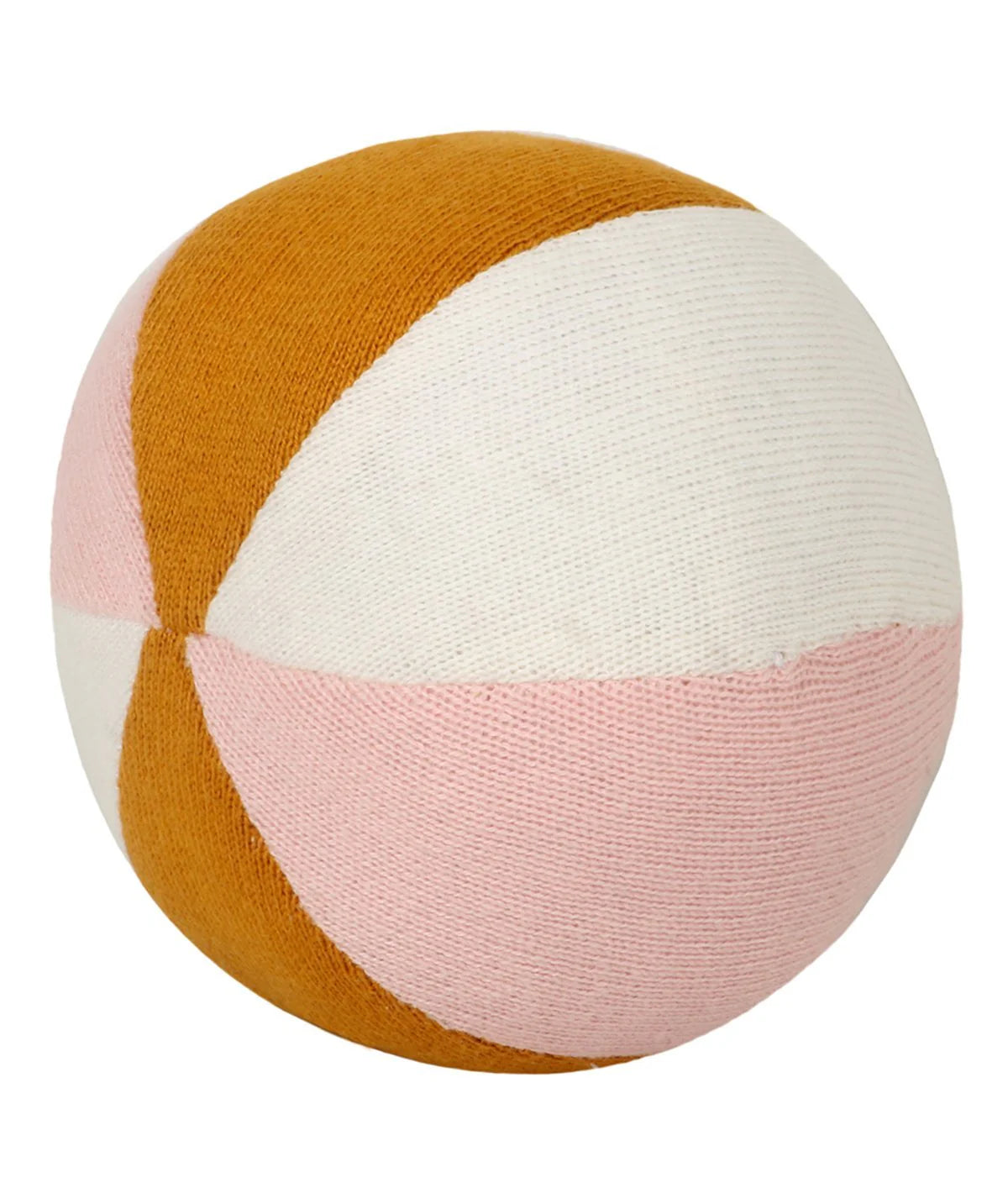 Rattle Pink Rolley- Multicolor Cotton Knitted Stuffed Soft Toy for Babies / Kids