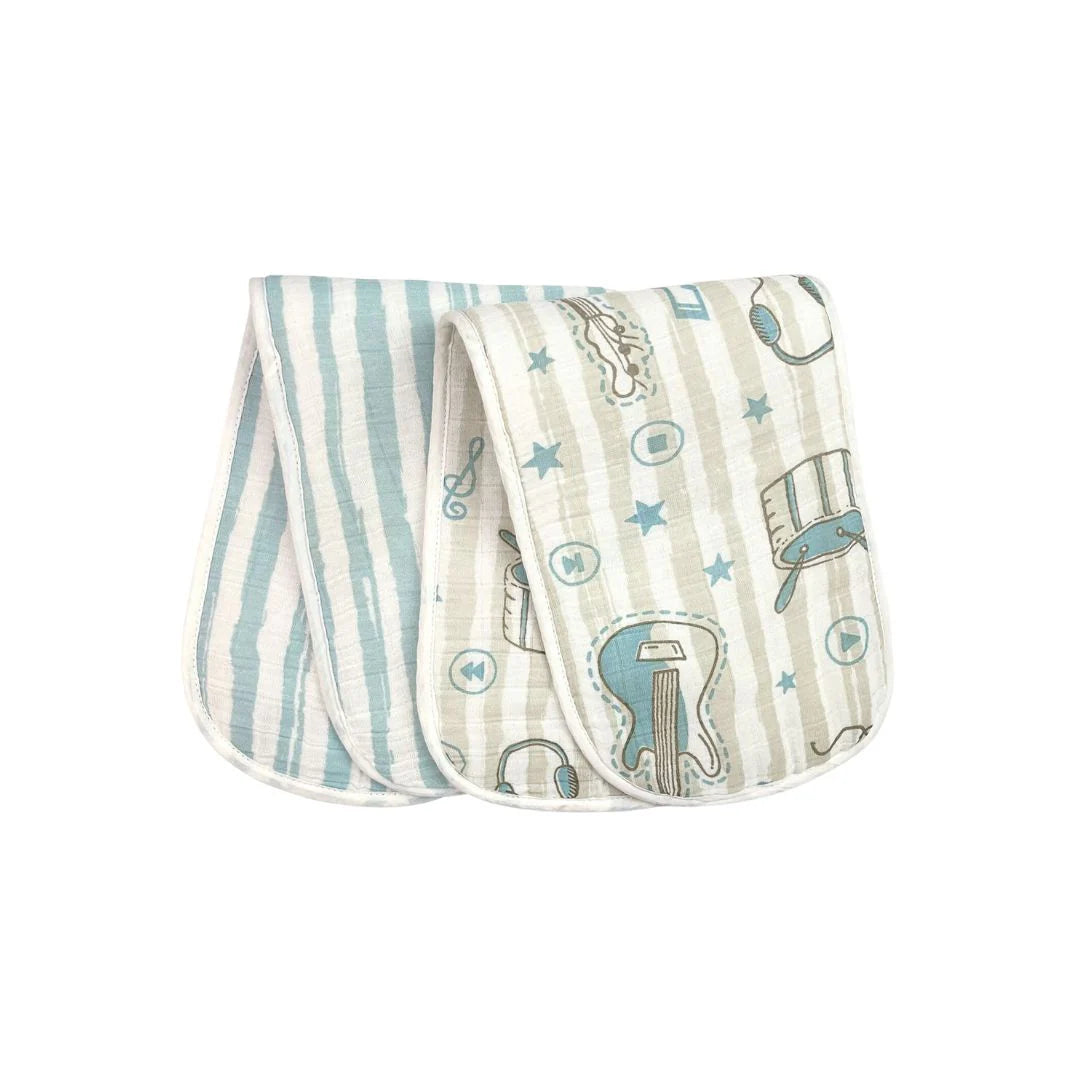 Abracadabra Muslin Burp Pad Rockstar